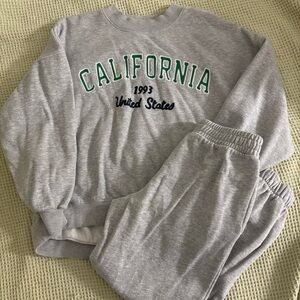 Zara Gray Sweatpants Classic Cotton Blend Joggers